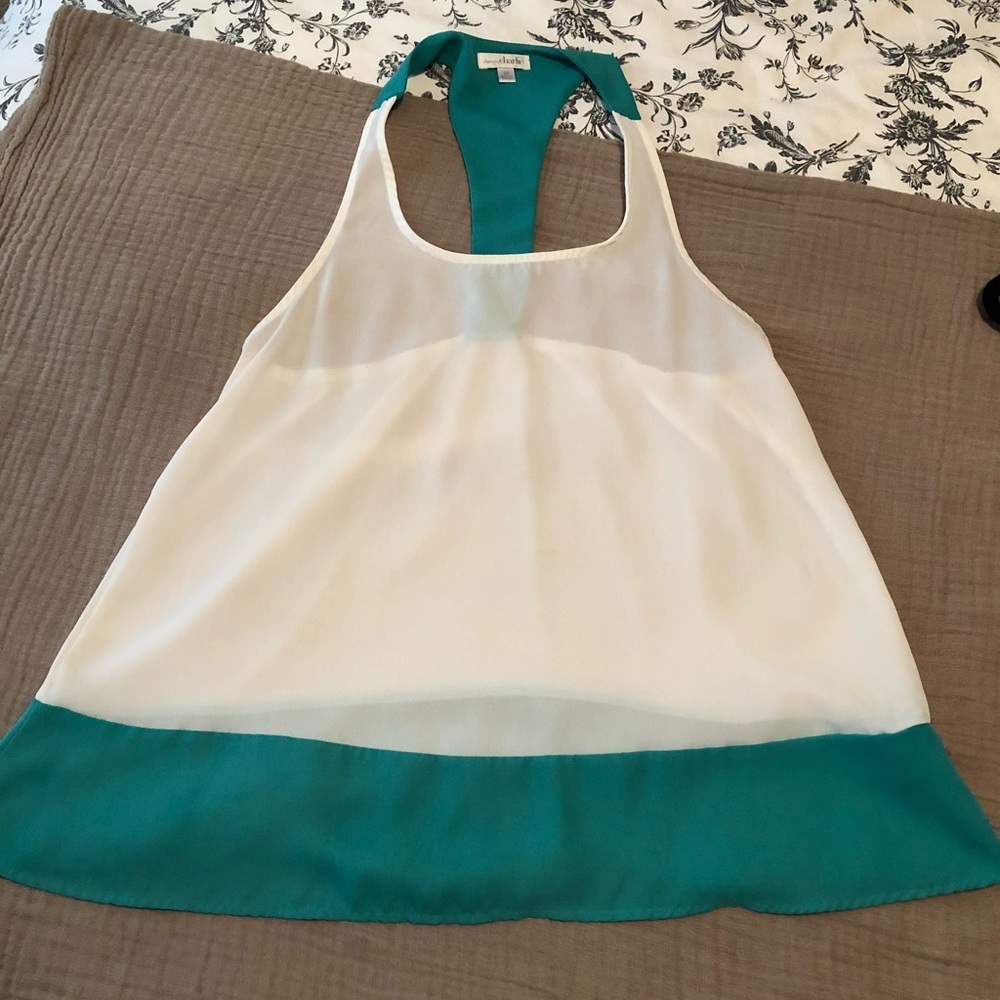 Charming Charlie’s razor back flowy tank